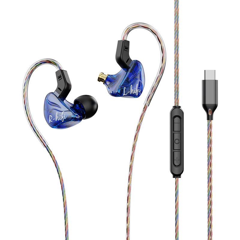 Premium In-Ear Wired Headphones with Inline Mic, Sound Isolating Earbuds with Extra Ear Tips, 3.5mm & USB-C Audio