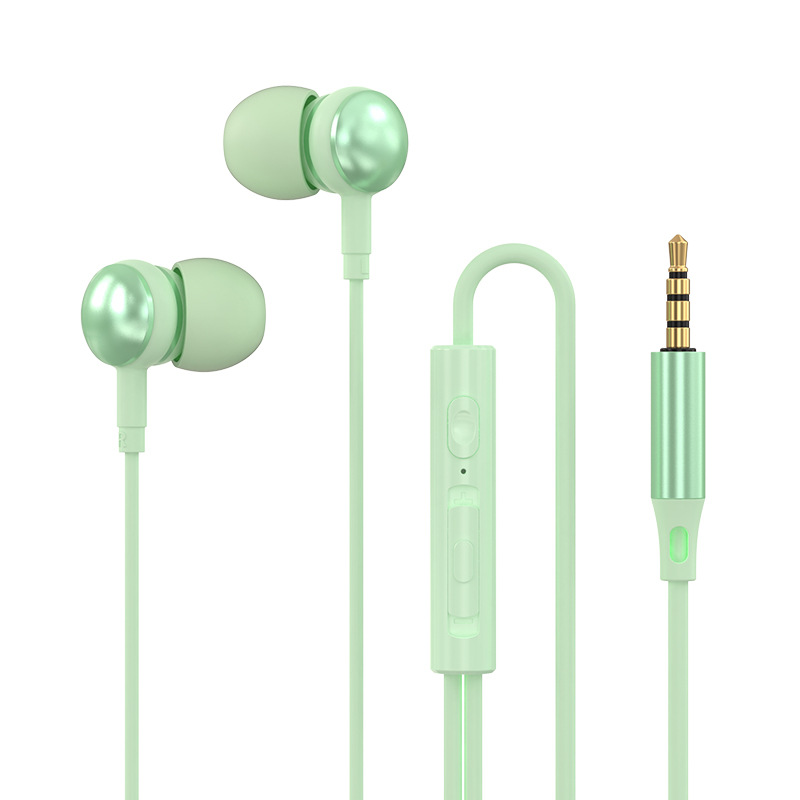 Clear Call Wired Earphones with In-Line Microphone & Remote, Powerful Bass 10mm Driver In-Ear Headset for Travel & Work