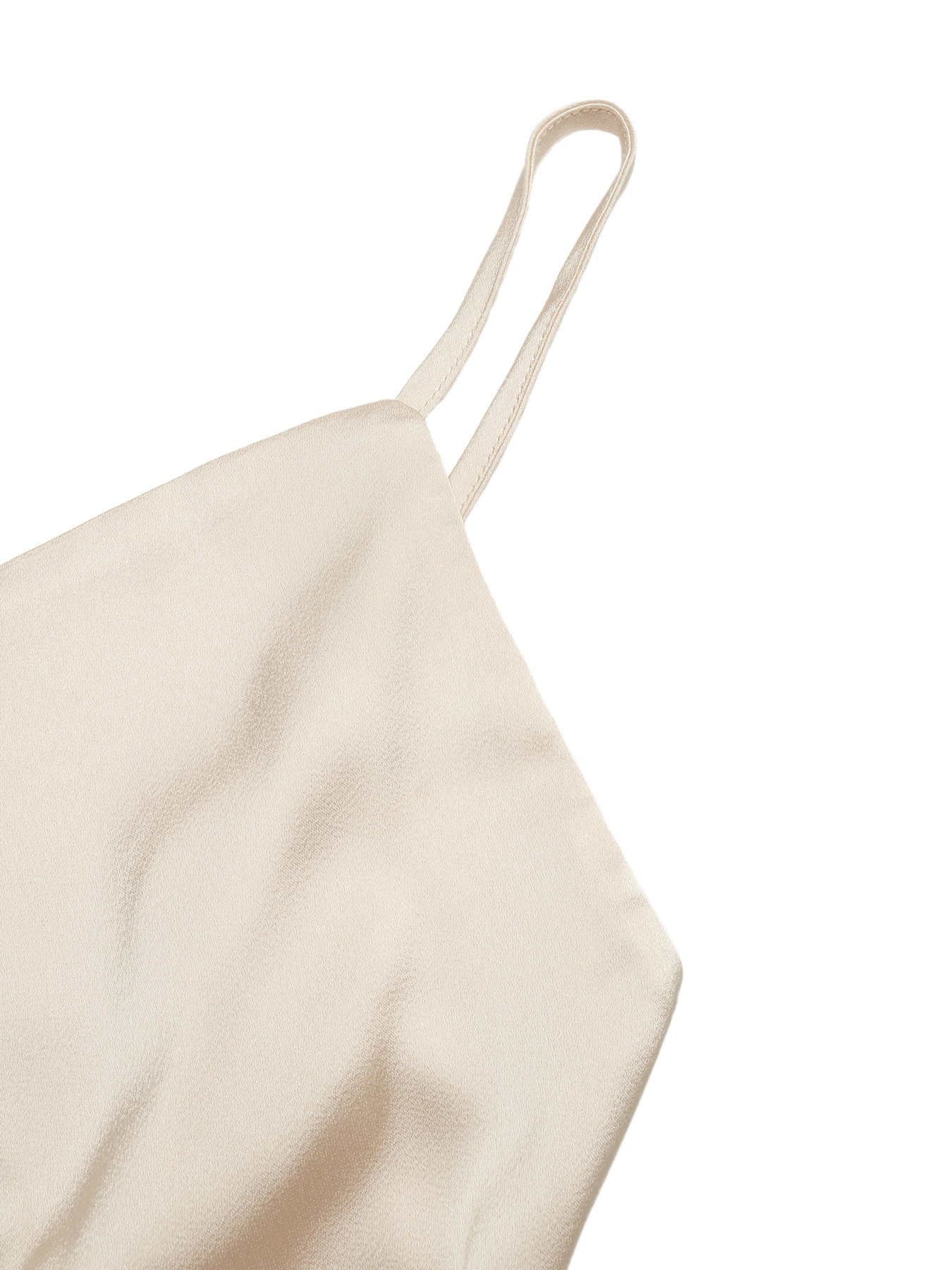 Satin Wrap V-Neck Cami Bodysuit - Elegant & Versatile