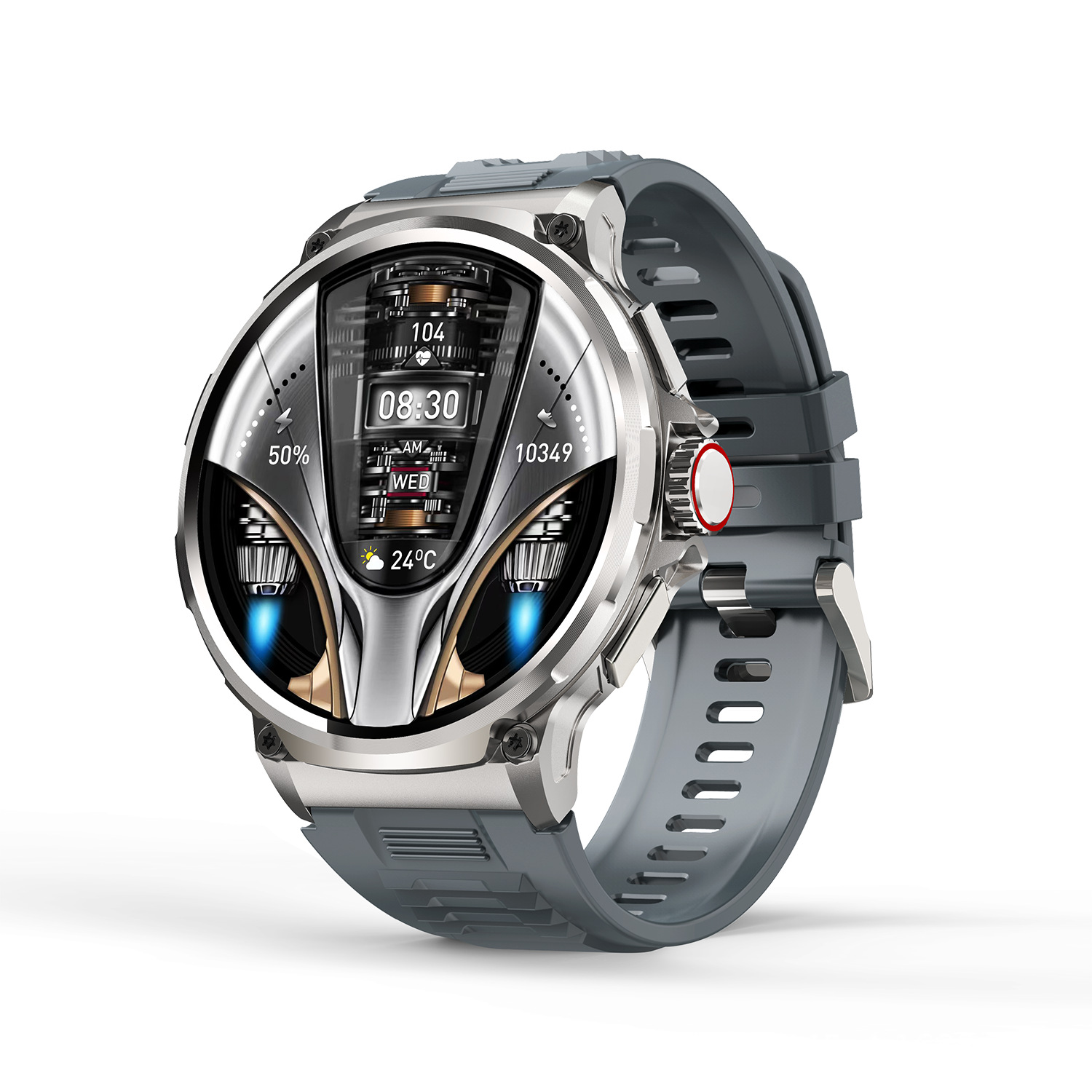 V69 Smart Watch with 1.85" Round HD Display & Bluetooth Calling