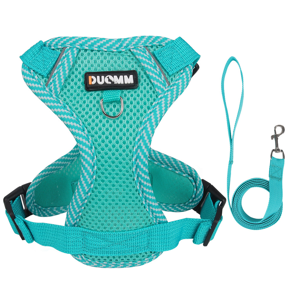 Breathable No-Pull Pet Harness & Leash Set for Dogs & Cats