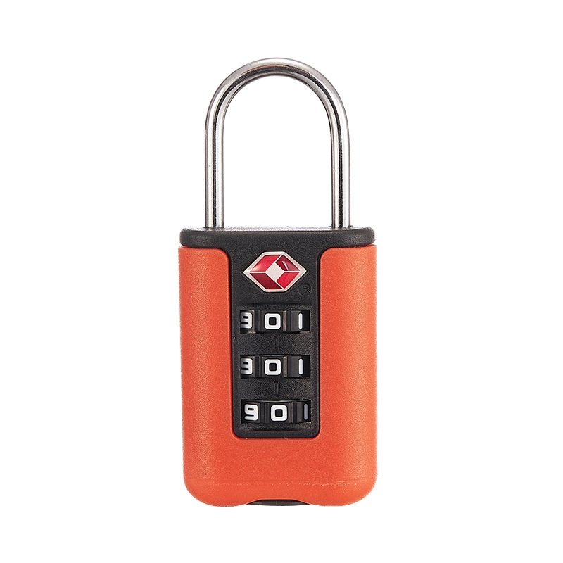 TSA Approved 3-Digit Combination Padlock, Heavy Duty Zinc Alloy Travel Lock, Resettable Code Security for Suitcase, Gym Locker, Travel Bag