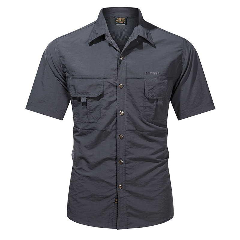 Men's Outdoor Tactical Short Sleeve Slim Fit Shirt