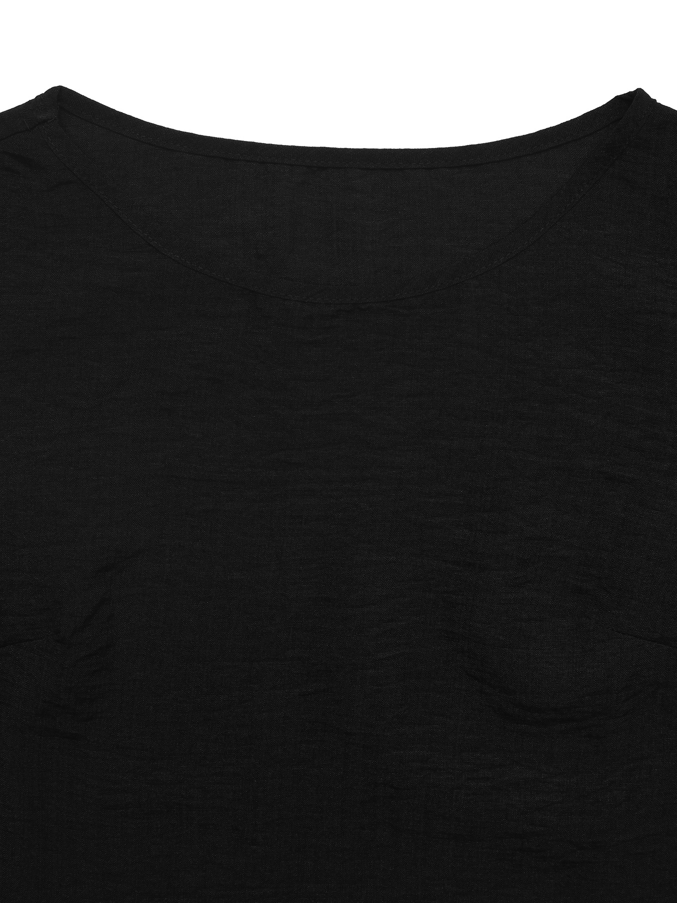 Women's Black Scalloped Trim Sleeveless Top & Shorts Set