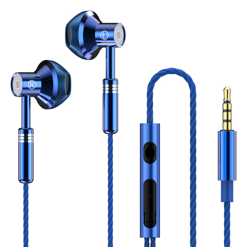 Ergonomic Wired Earphones with In-Line Mic & Audio Controls, Noise Isolating Earbuds for Phones, Laptops & Tablets