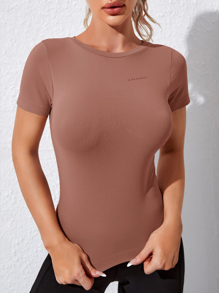 Slimming Quick-Dry Fitness T-Shirt with Sexy S-Shape Fit for Women