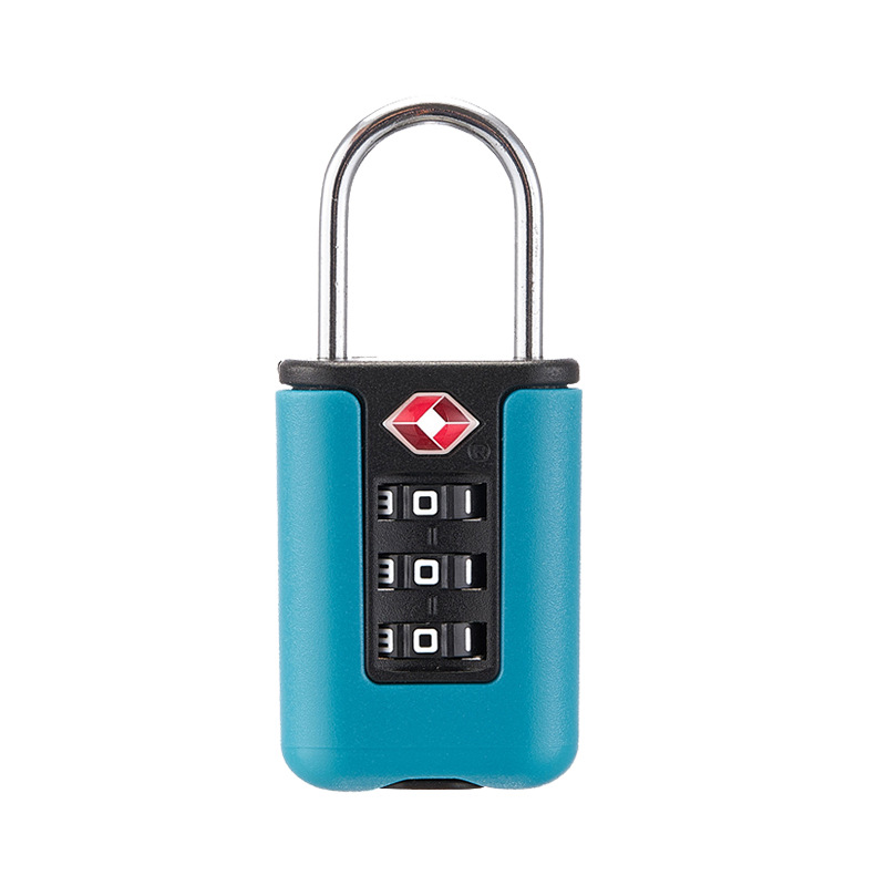 TSA Approved 3-Digit Combination Padlock, Heavy Duty Zinc Alloy Travel Lock, Resettable Code Security for Suitcase, Gym Locker, Travel Bag