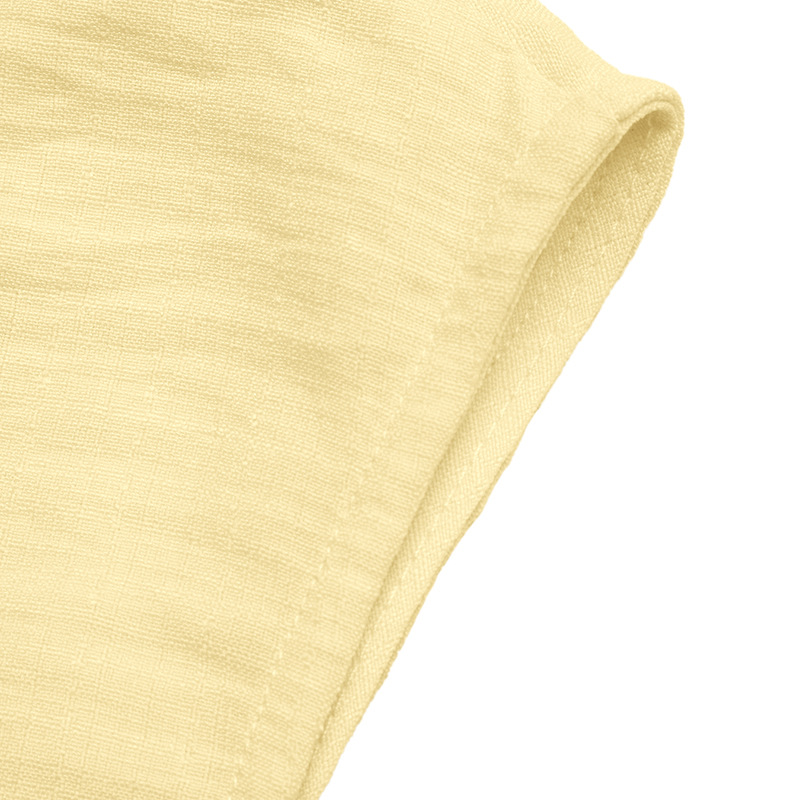 Chic Yellow Peplum Top & Wide-Leg Pants Set