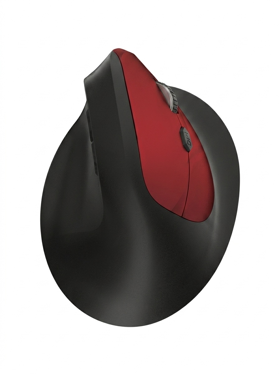 Ergonomic Vertical Wireless Mouse, Multi-Mode 2.4G/BT 5.2/Wired, 9600 DPI, Silent Click, Rechargeable - Model 7078