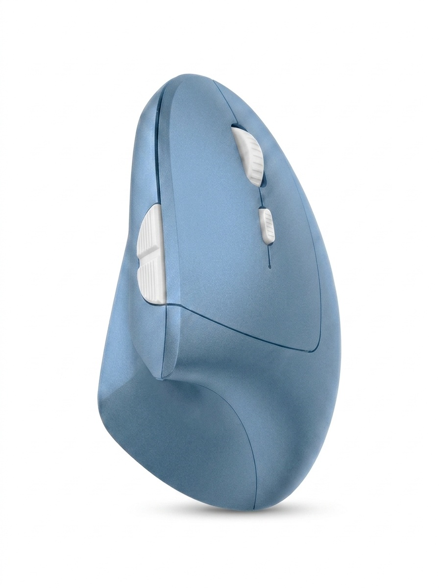 Ergonomic Vertical Mouse, Tri-Mode 2.4G/BT 5.3/Wired, 4800 DPI, Silent Click, Rechargeable - Elite Series
