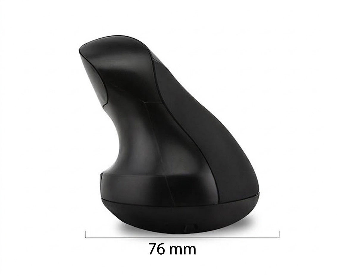Souris sans fil verticale ergonomique, sans fil 2,4 GHz, rechargeable par USB, prise en main naturelle - Gris mystique Pro