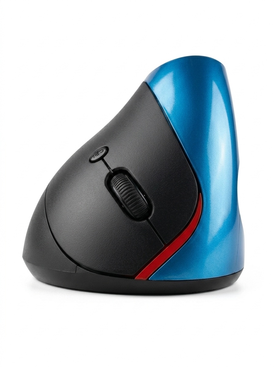 Ratón vertical ergonómico inalámbrico, inalámbrico 2.4G, recargable por USB, agarre natural - Gris místico Pro