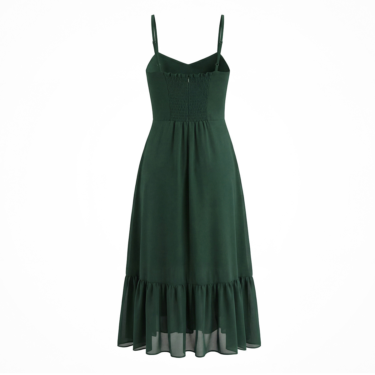 Vestido largo ajustado estilo francés vintage KUN-00122