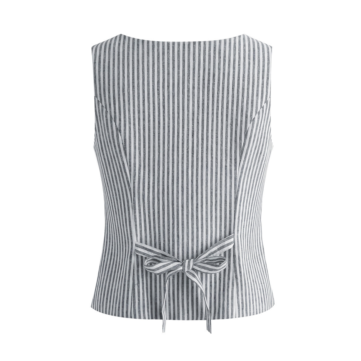 Sleeveless Vest Top High Waist Skirt Set - Slimming KUN-00014