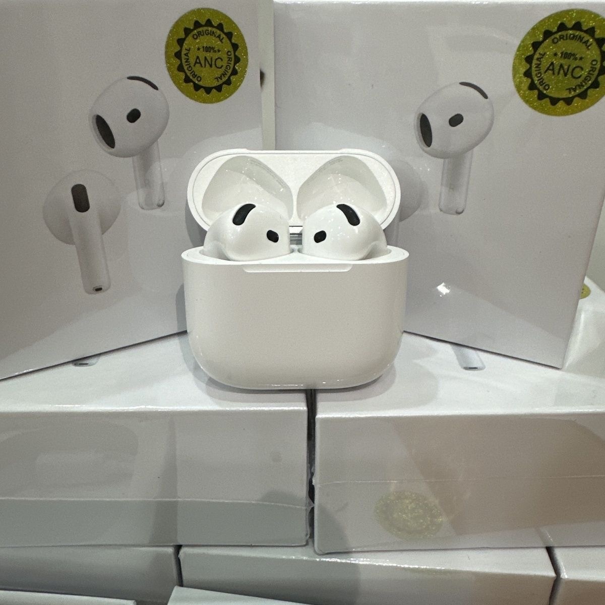Auriculares Bluetooth con cancelación de ruido activa (ANC) y estuche de carga - Blanco - Air4 ANC