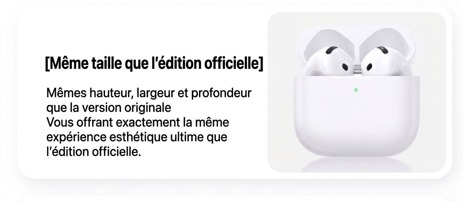 Écouteurs intra-auriculaires Bluetooth Dobby avec réduction de bruit active et étui de chargement - Blanc - Air4 ANC