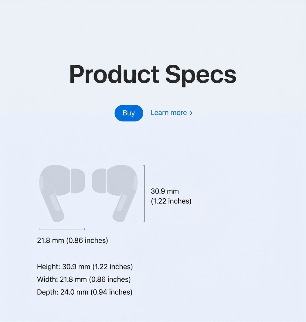 Wireless In-Ear Earbuds with Charging Case - White - Pro2 6th Gen