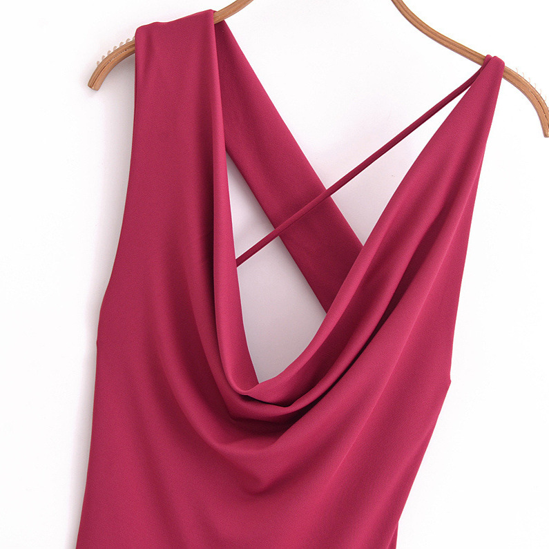 Women's Sleeveless Flowy Pleated Dress KUN-00005