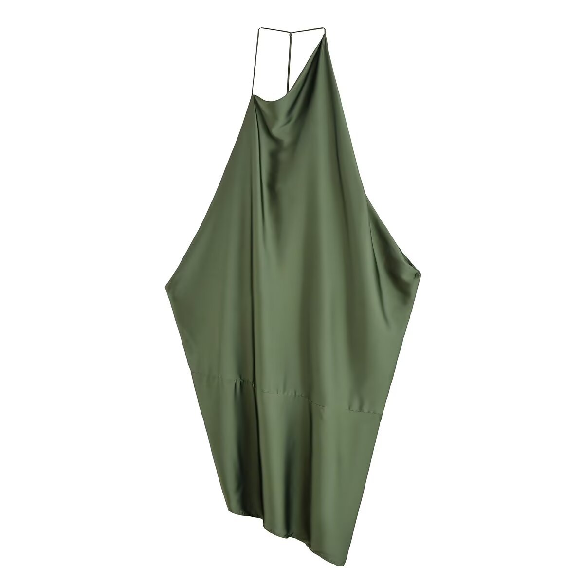 Silk Blend Asymmetrical Dress - Versatile & Modern KUN-00145