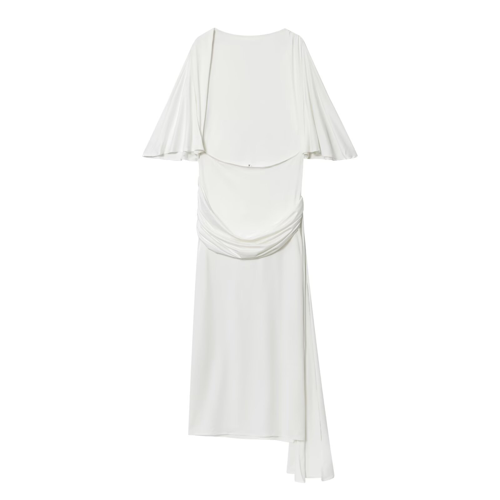 Vestido largo de mujer con espalda descubierta y capas - Elegante estilo europeo KUN-00104