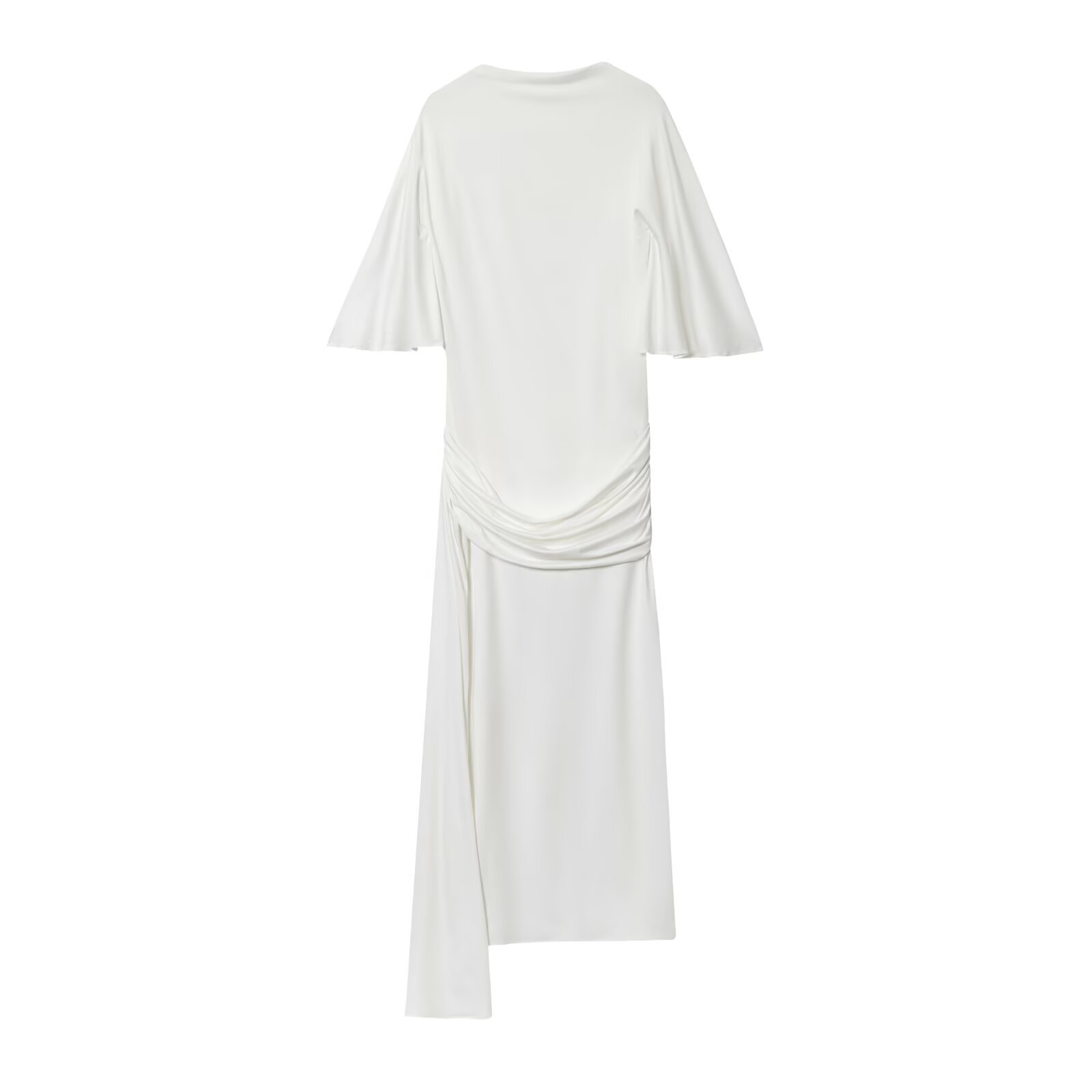 Vestido largo de mujer con espalda descubierta y capas - Elegante estilo europeo KUN-00104