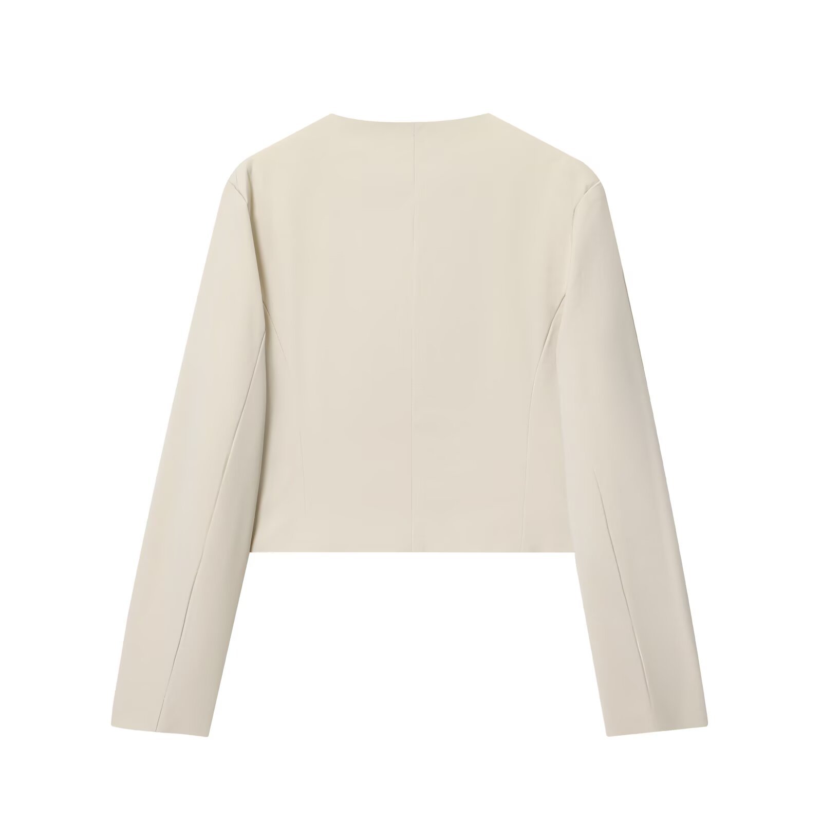 Blazer para mujer, traje corto, chaqueta, pantalones de cintura alta, conjunto con cadena KUN-00066