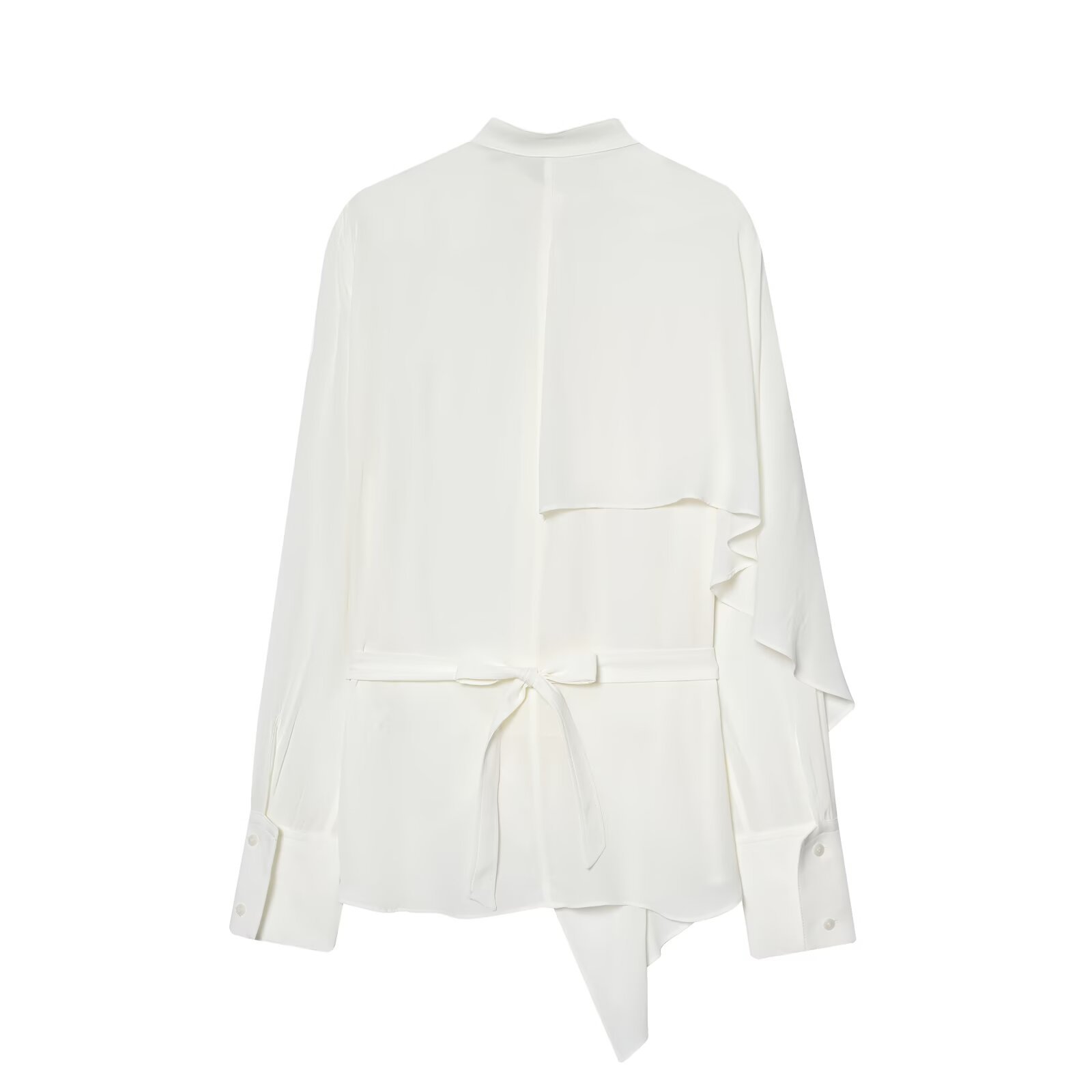 Women's Asymmetric Long Sleeve Blouse - Stylish Modern Top KUN-00086