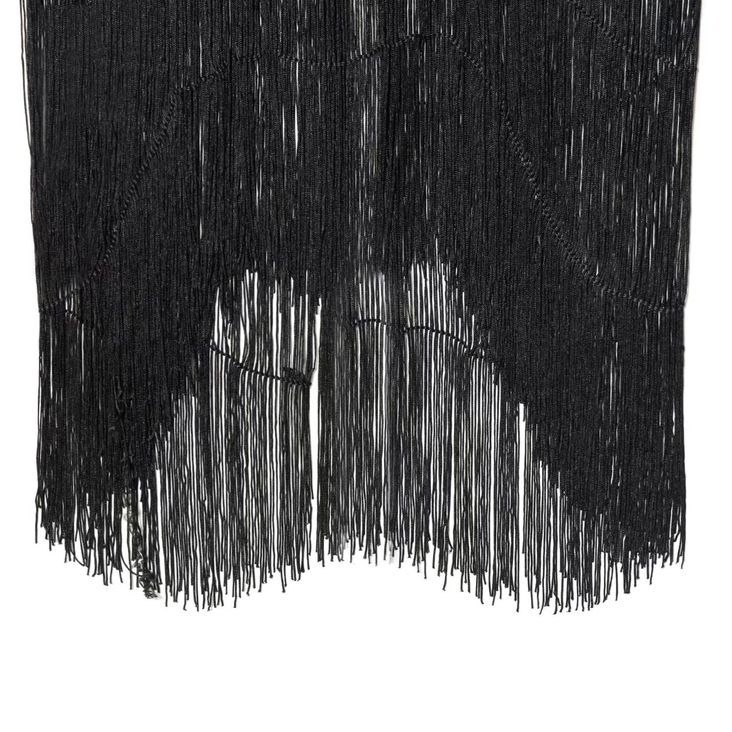 Top de terciopelo con borlas - Estilo europeo KUN-00079