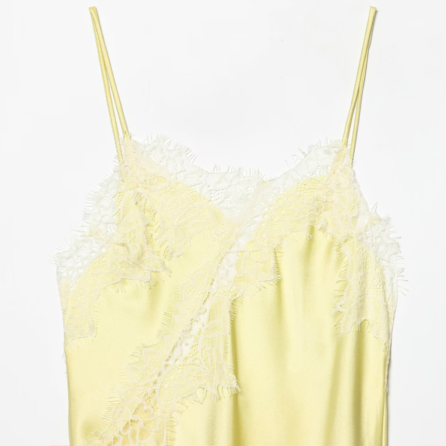 Lace Asymmetrical Hem Cami Dress KUN-00025