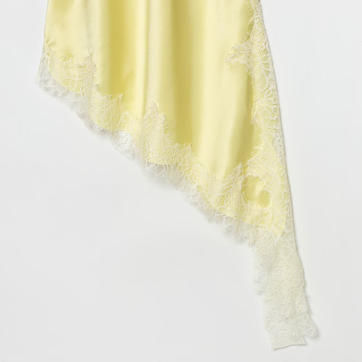 Lace Asymmetrical Hem Cami Dress KUN-00025