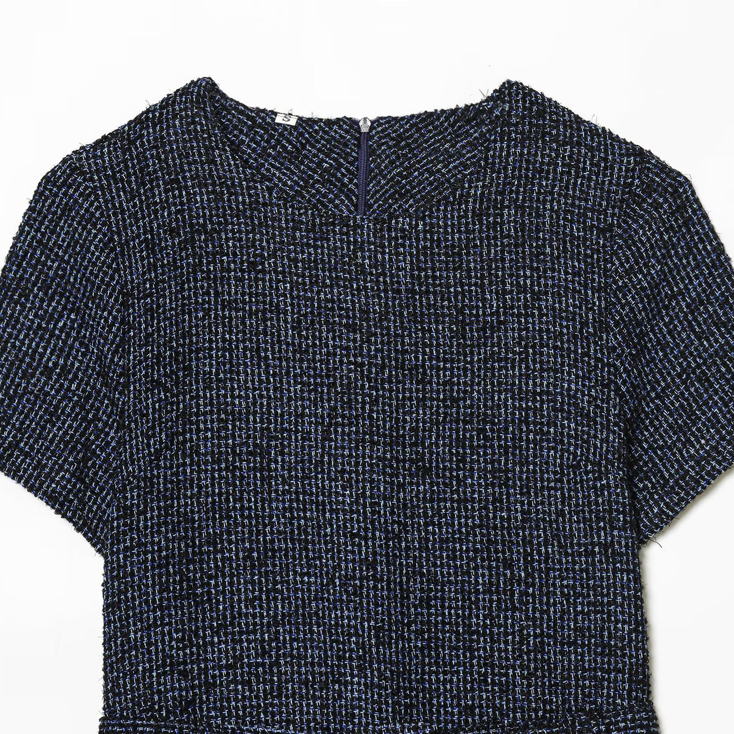 Tweed Dress with Belt - Chic European Style KUN-00103