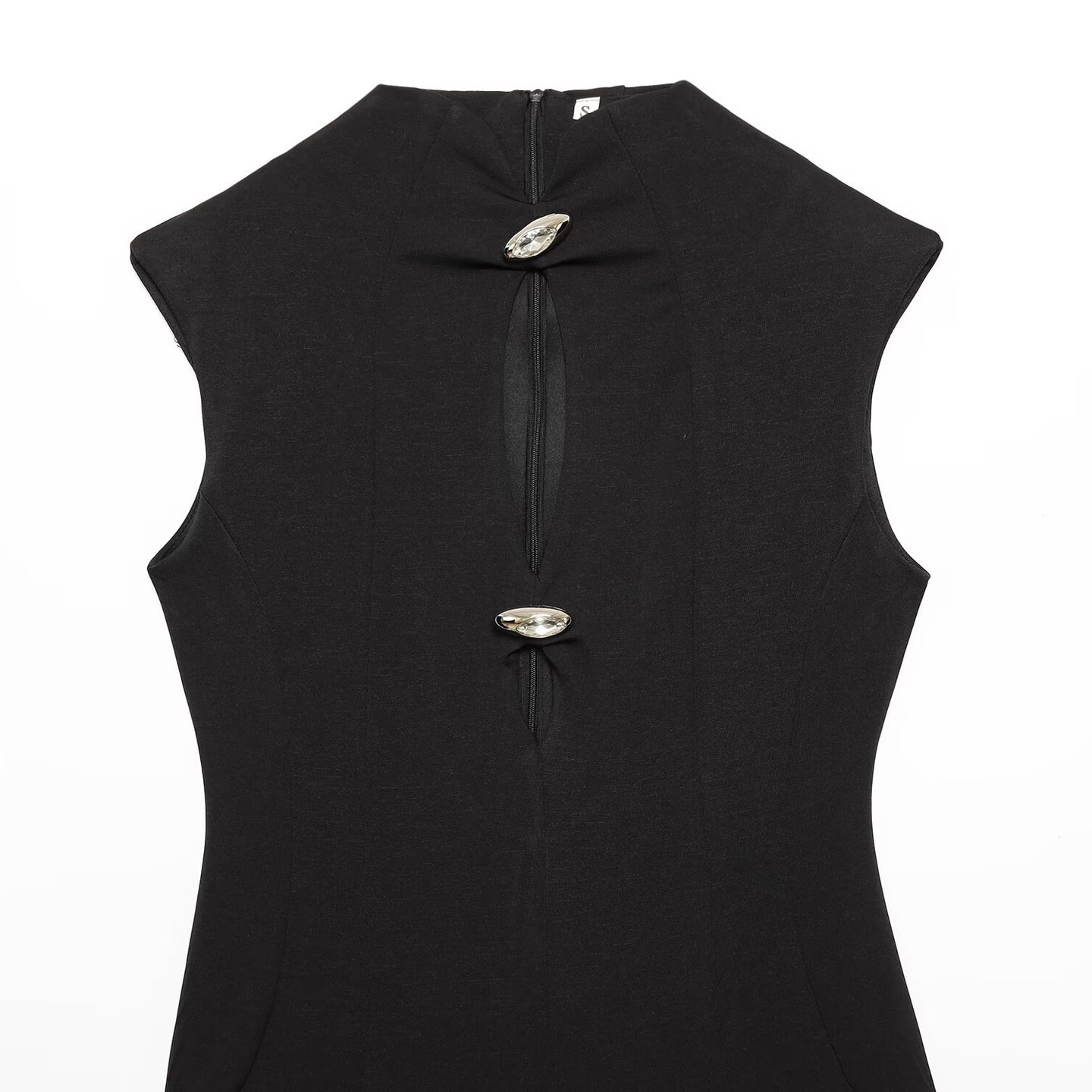 Ärmelloses Maxikleid mit Cut-Outs – elegant und figurbetont KUN-00021