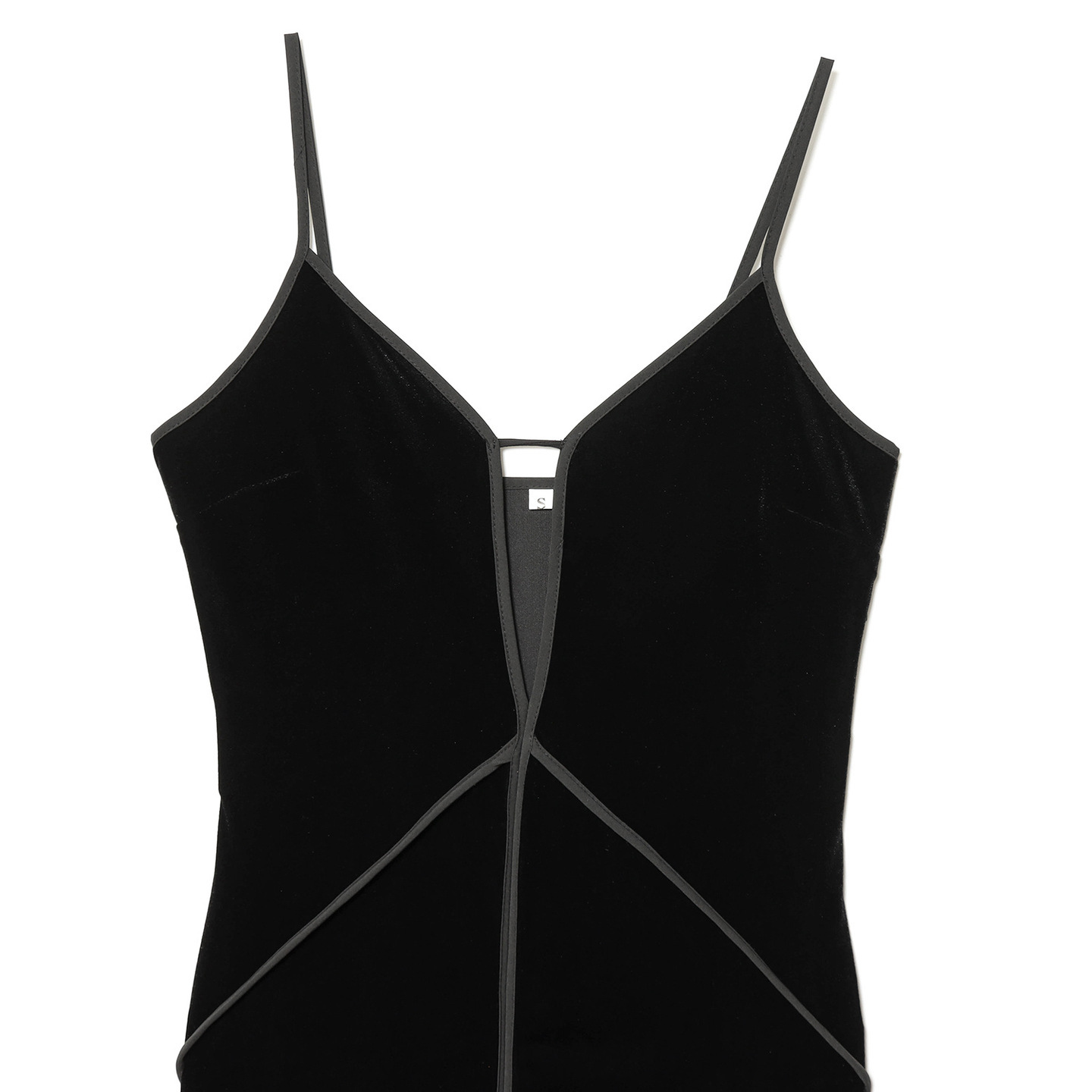 Samtkleid mit Schulterträgern – Elegantes europäisches Design KUN-00032