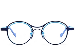 BS2425-1293_Blue_Geometric_Metal_Glasses_front