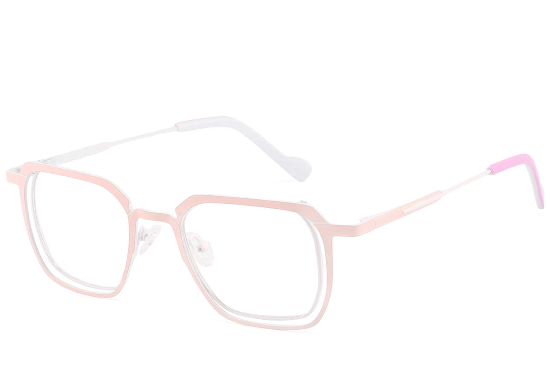 BS2425-1311_Pink_Rectangular_Metal_Glasses_corner