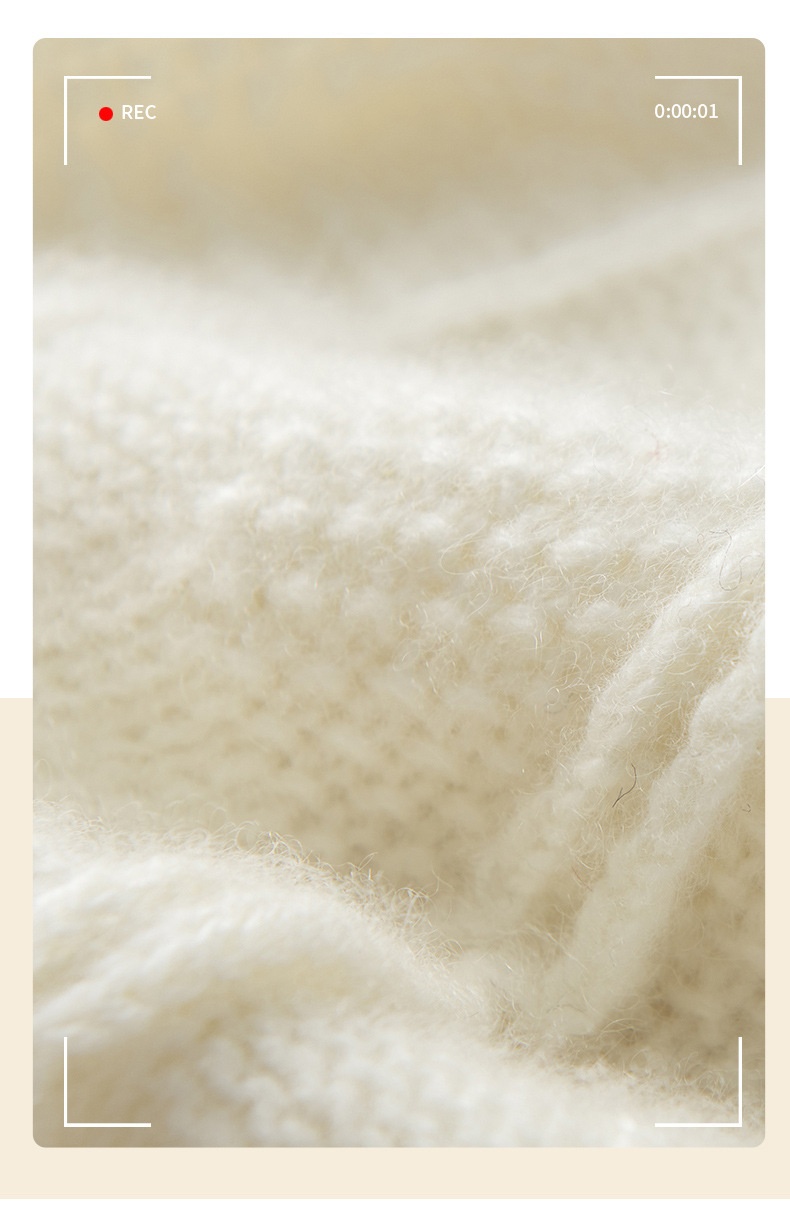 Cashmere Cable Knit Textured Cashmere Beanie Hat