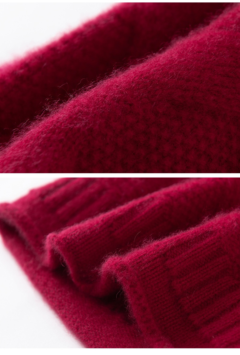 Cashmere Cable Knit Textured Cashmere Beanie Hat