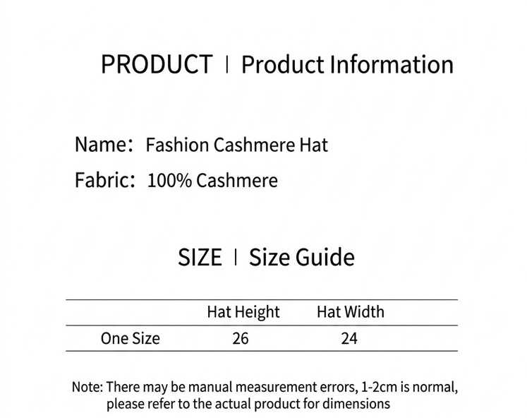 Cashmere Cable Knit Textured Cashmere Beanie Hat