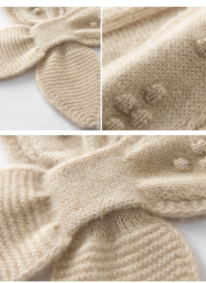 Cashmere Pure Cashmere Knitted Crossover Neck Scarf