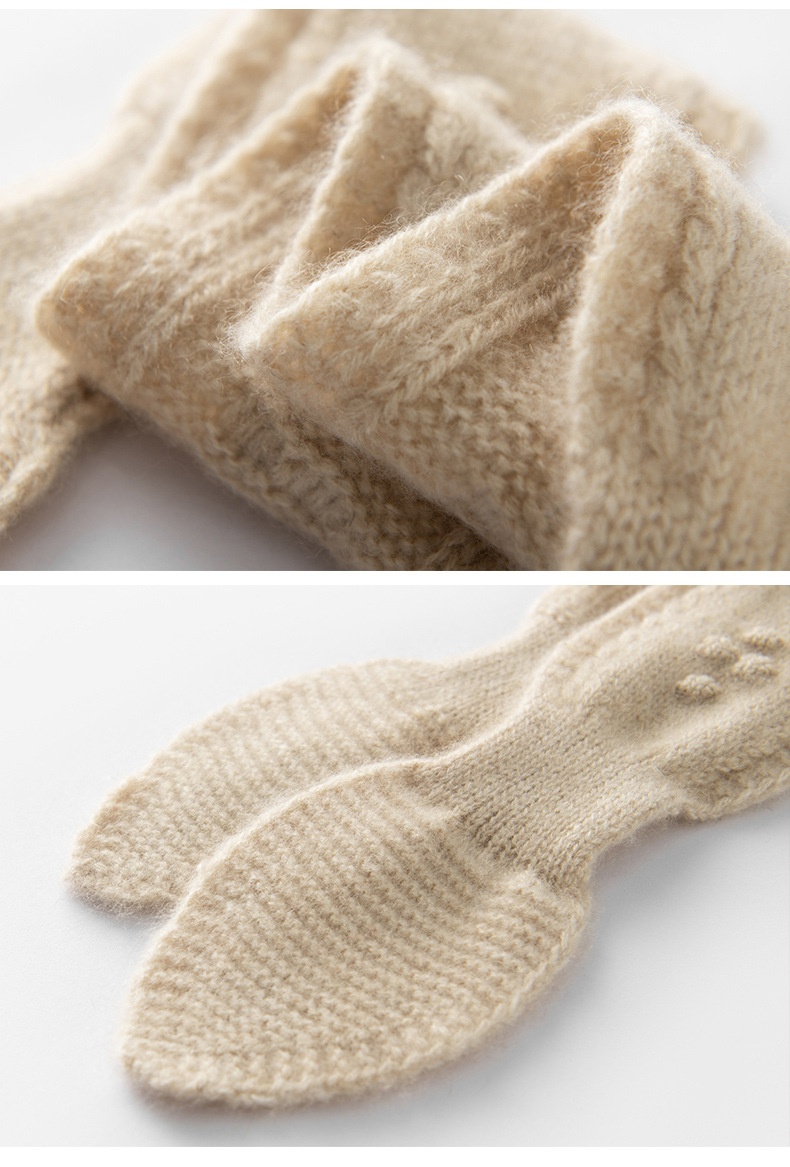 Cashmere Pure Cashmere Knitted Crossover Neck Scarf
