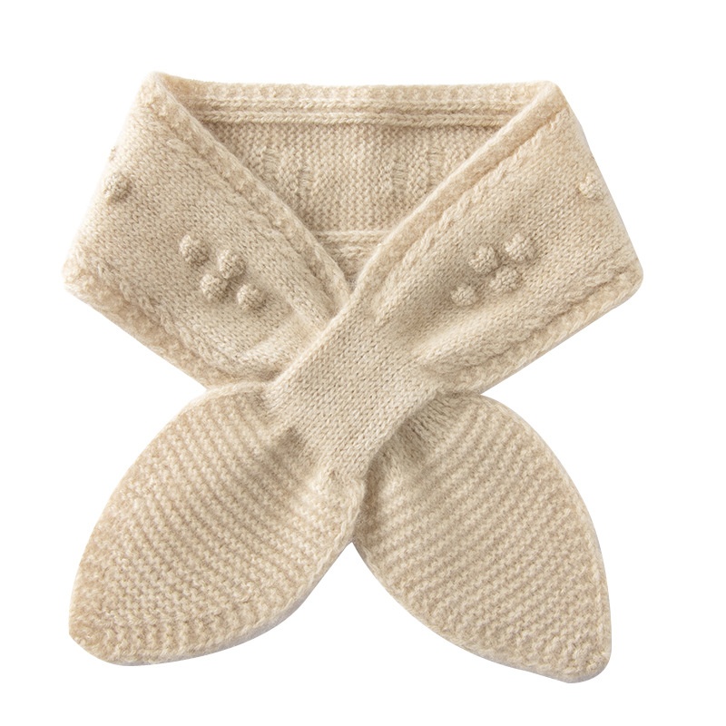Cashmere Pure Cashmere Knitted Crossover Neck Scarf