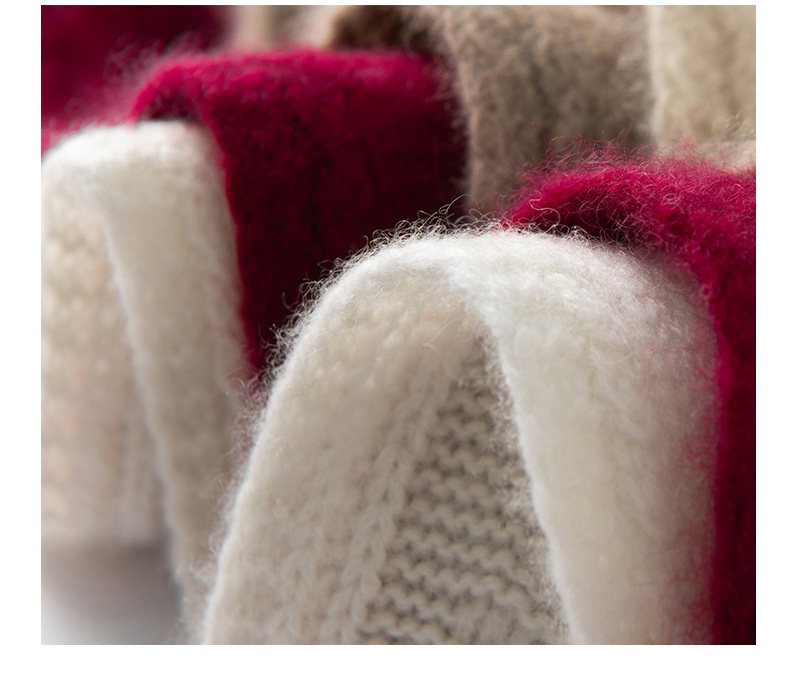 Cashmere Pure Cashmere Knitted Crossover Neck Scarf