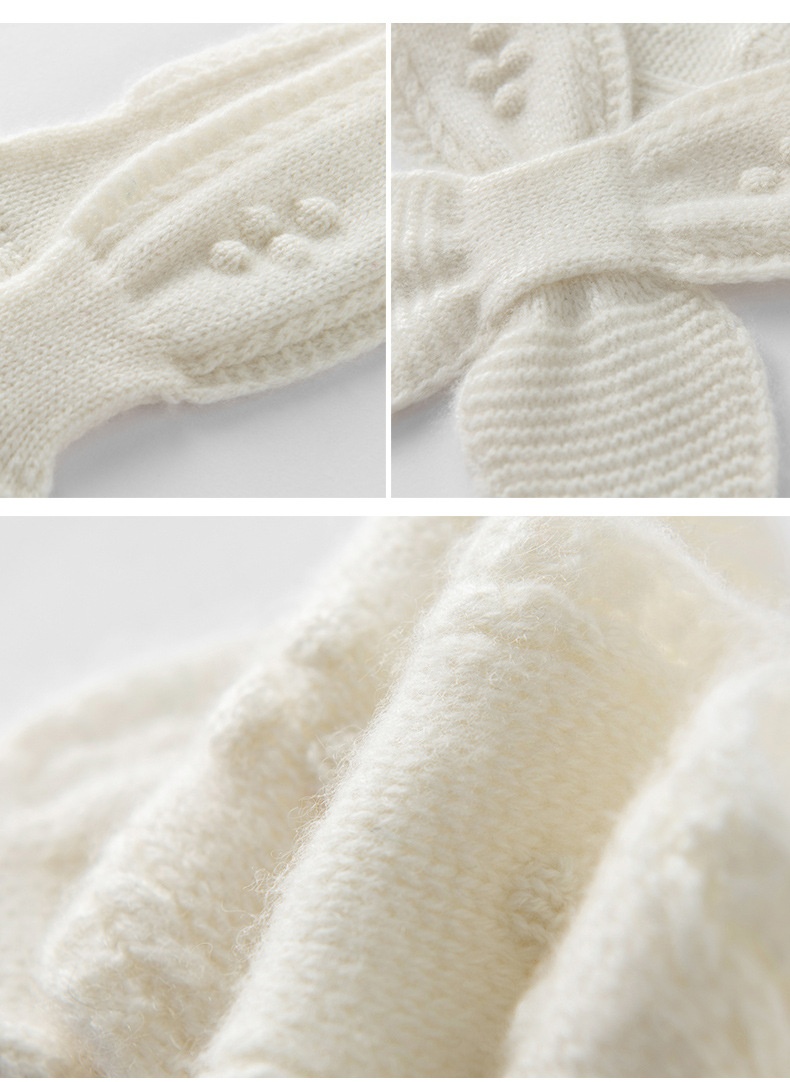 Cashmere Pure Cashmere Knitted Crossover Neck Scarf