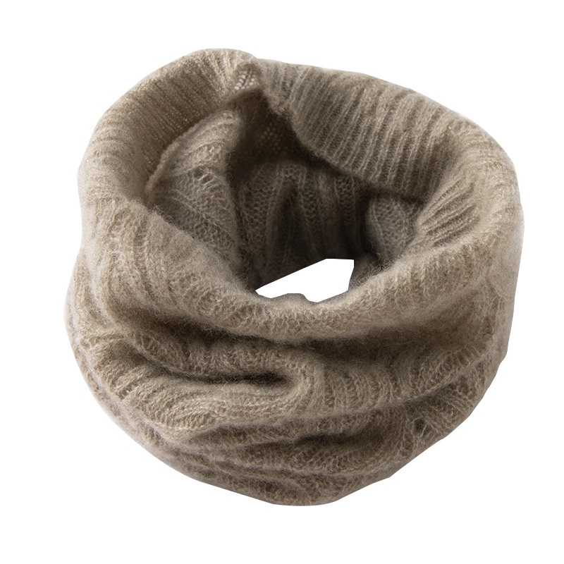 Cashmere Knit Cashmere Neck Warmer Cowl Snood Scarf