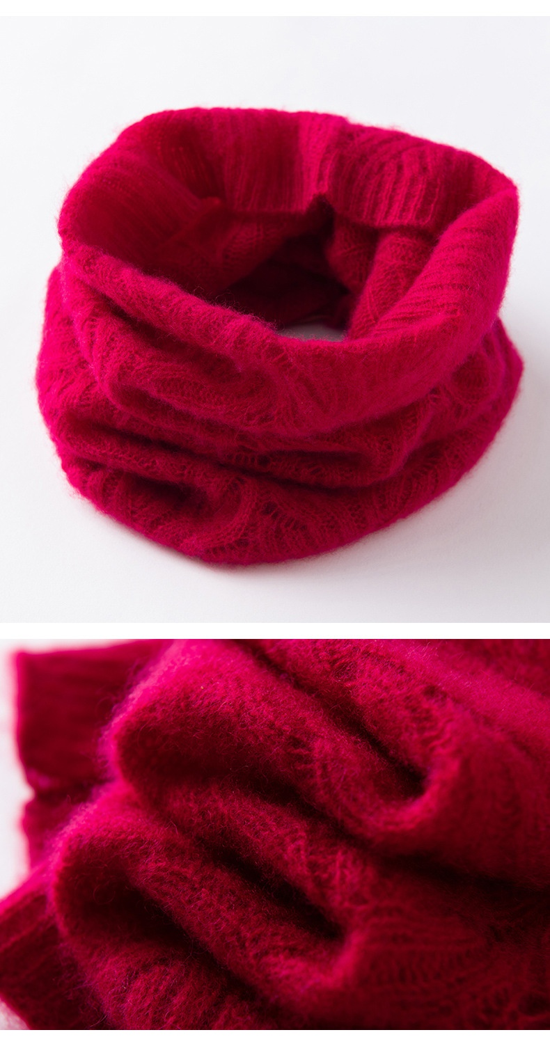 Cashmere Knit Cashmere Neck Warmer Cowl Snood Scarf