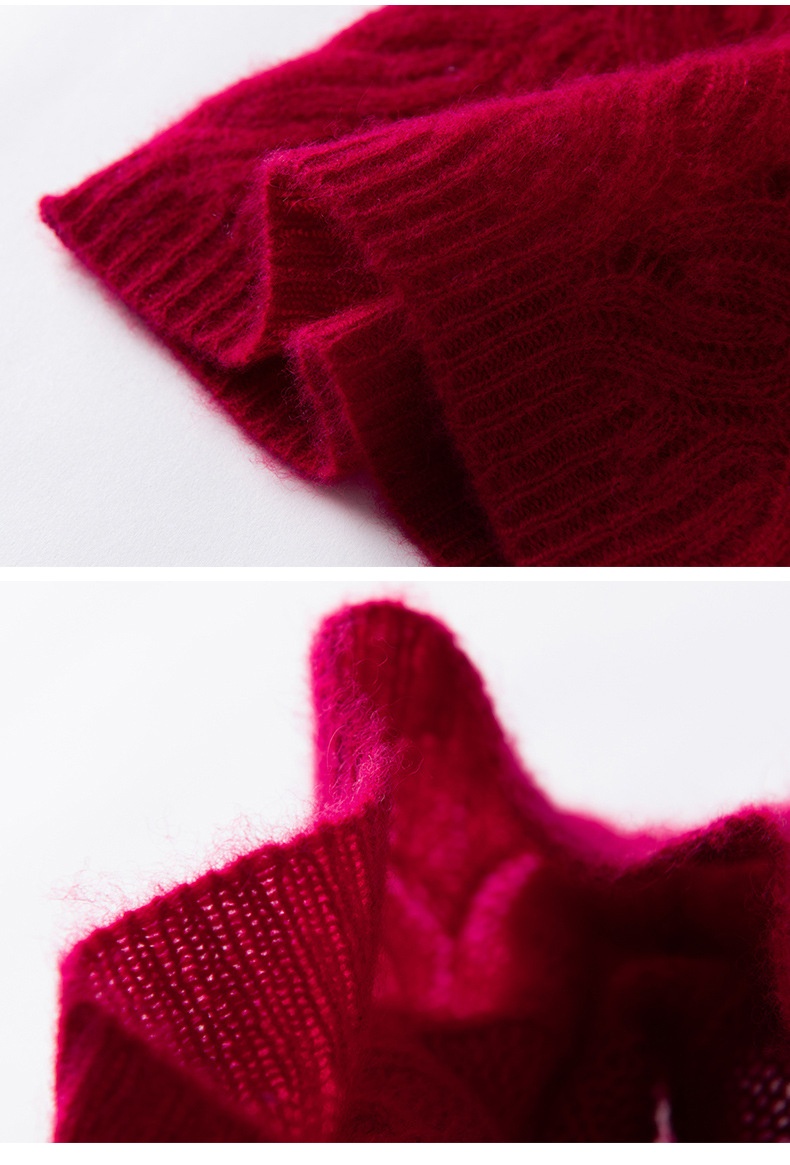 Cashmere Knit Cashmere Neck Warmer Cowl Snood Scarf