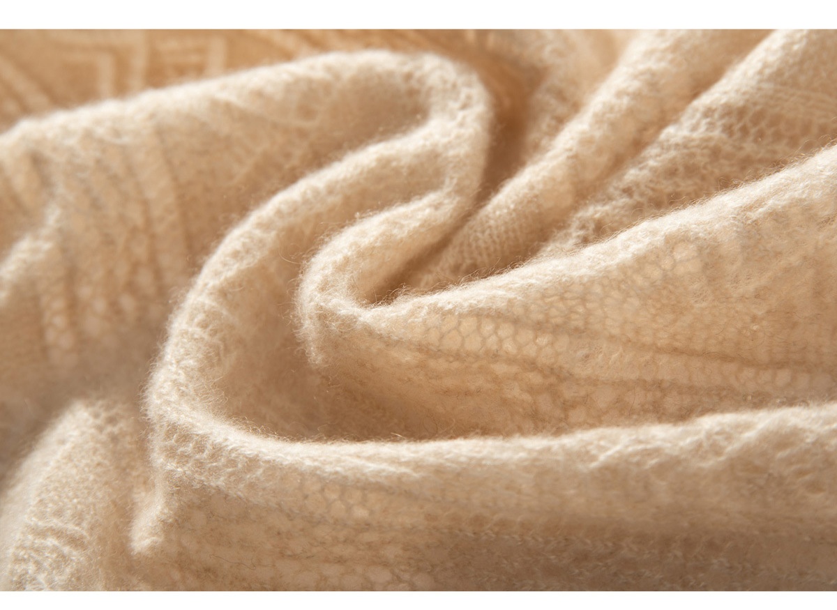 Cashmere Women's Knit Capelet Shrug Cardigan with Tie Closure