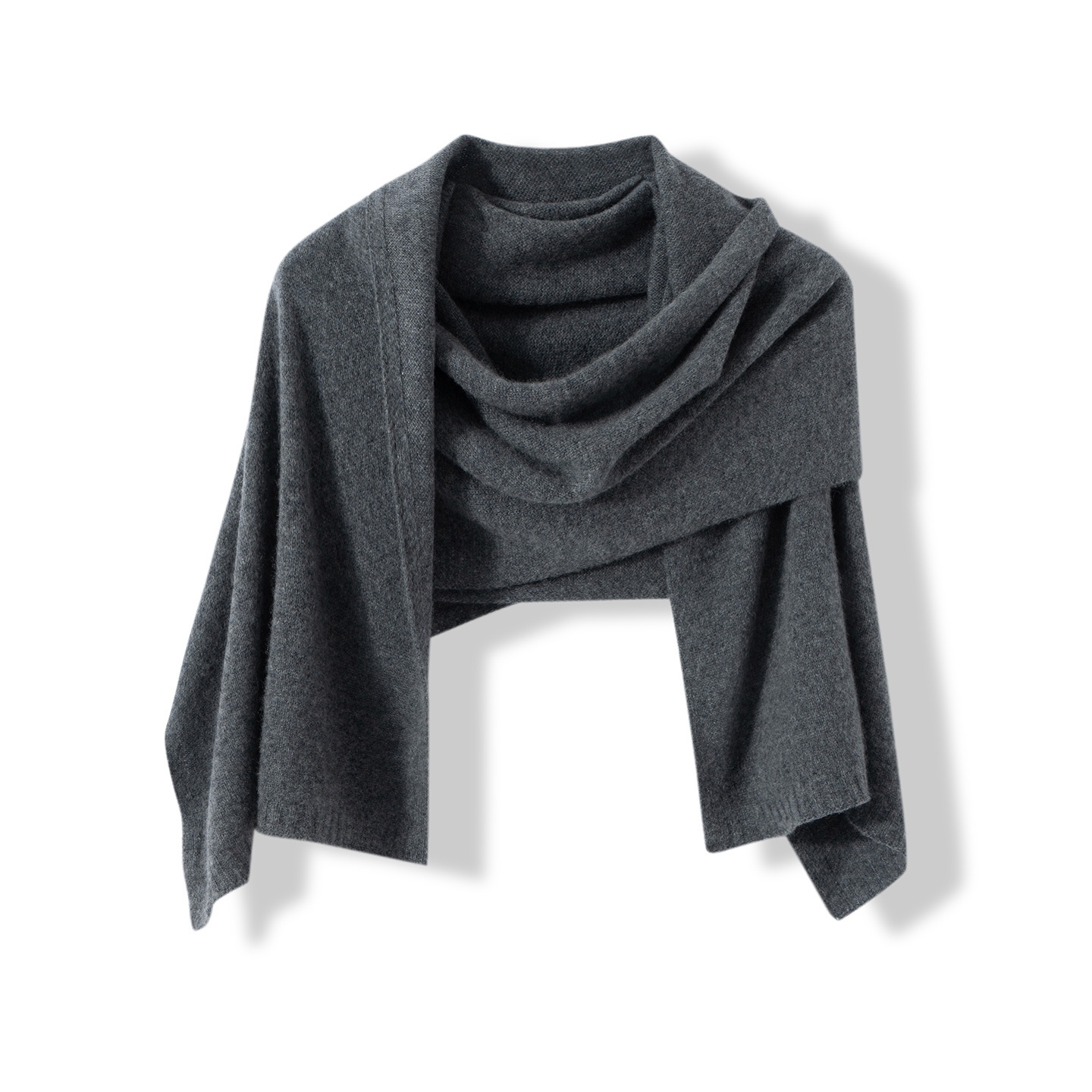 Cashmere Solid Color Knit Shawl Wrap Scarf