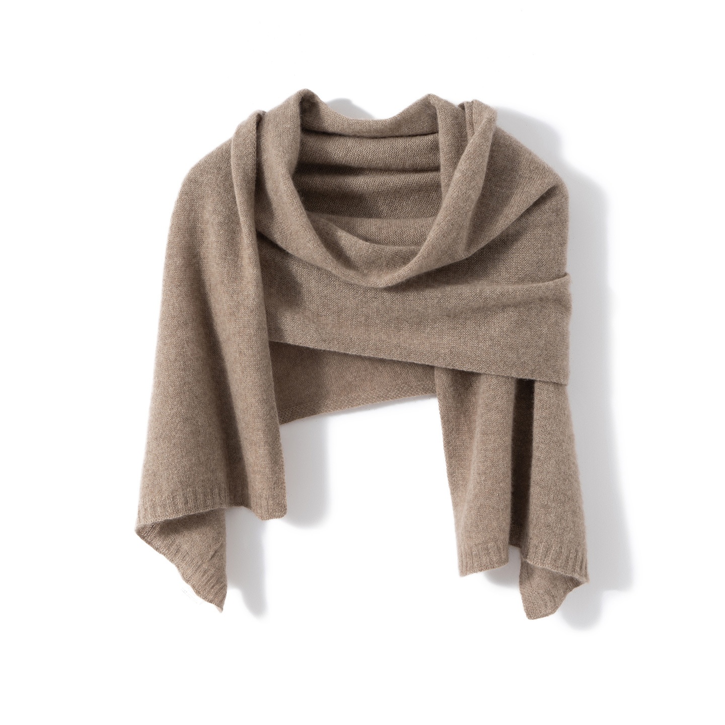 Cashmere Solid Color Knit Shawl Wrap Scarf