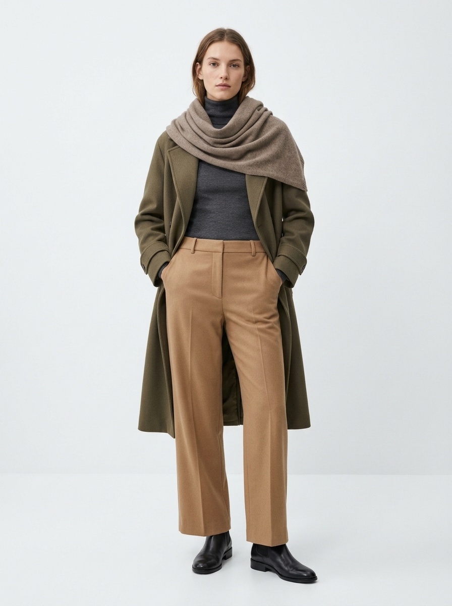 Cashmere Solid Color Knit Shawl Wrap Scarf